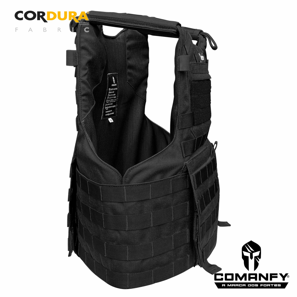 CAPA DE COLETE COMANFY® PREDADOR G5 IIIA - PRETO CAPA DE COLETE COMANFY® PREDADOR G5 IIIA - PRETO