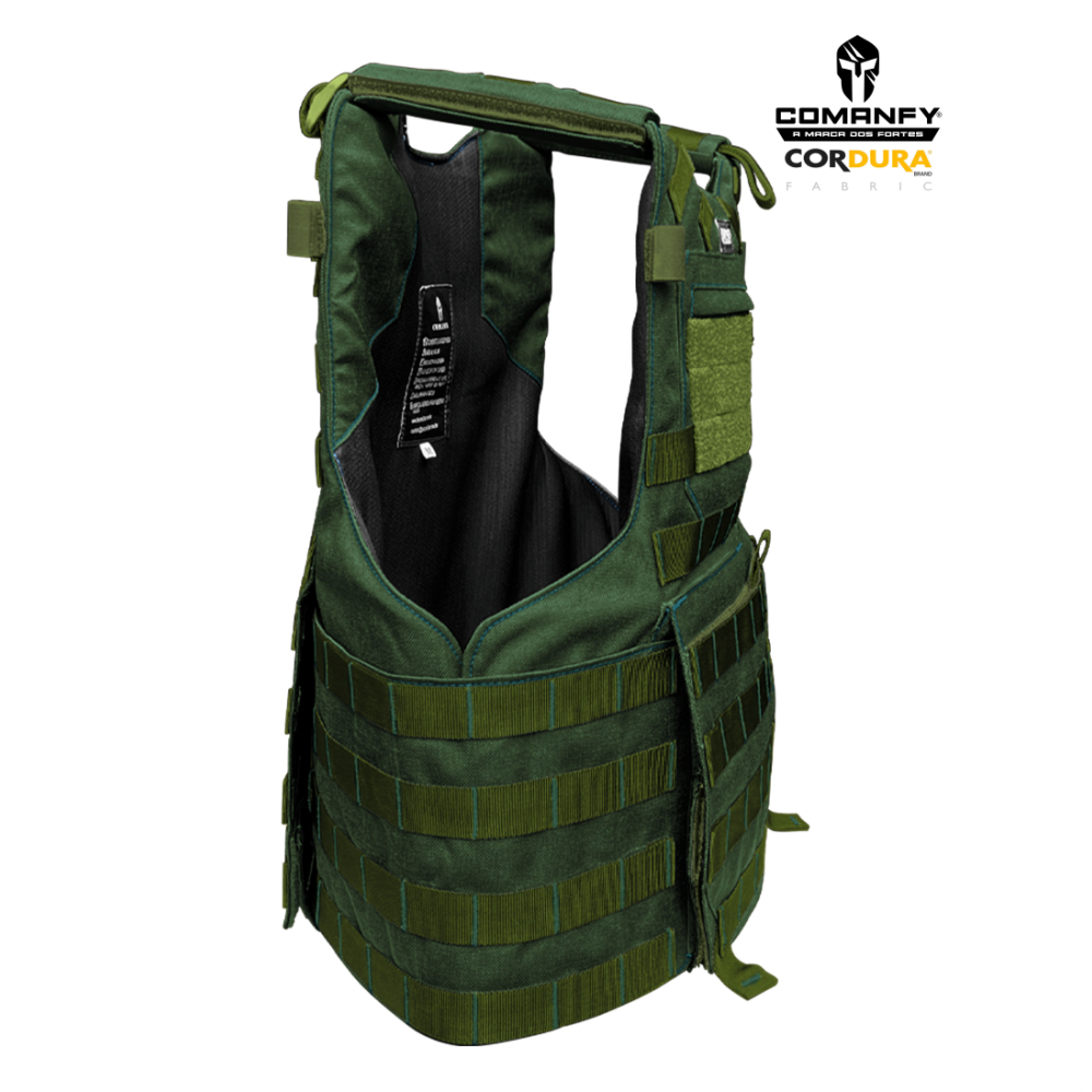 CAPA DE COLETE COMANFY® PREDADOR G5 IIIA - VERDE MILITAR CAPA DE COLETE COMANFY® PREDADOR G5 IIIA - VERDE MILITAR