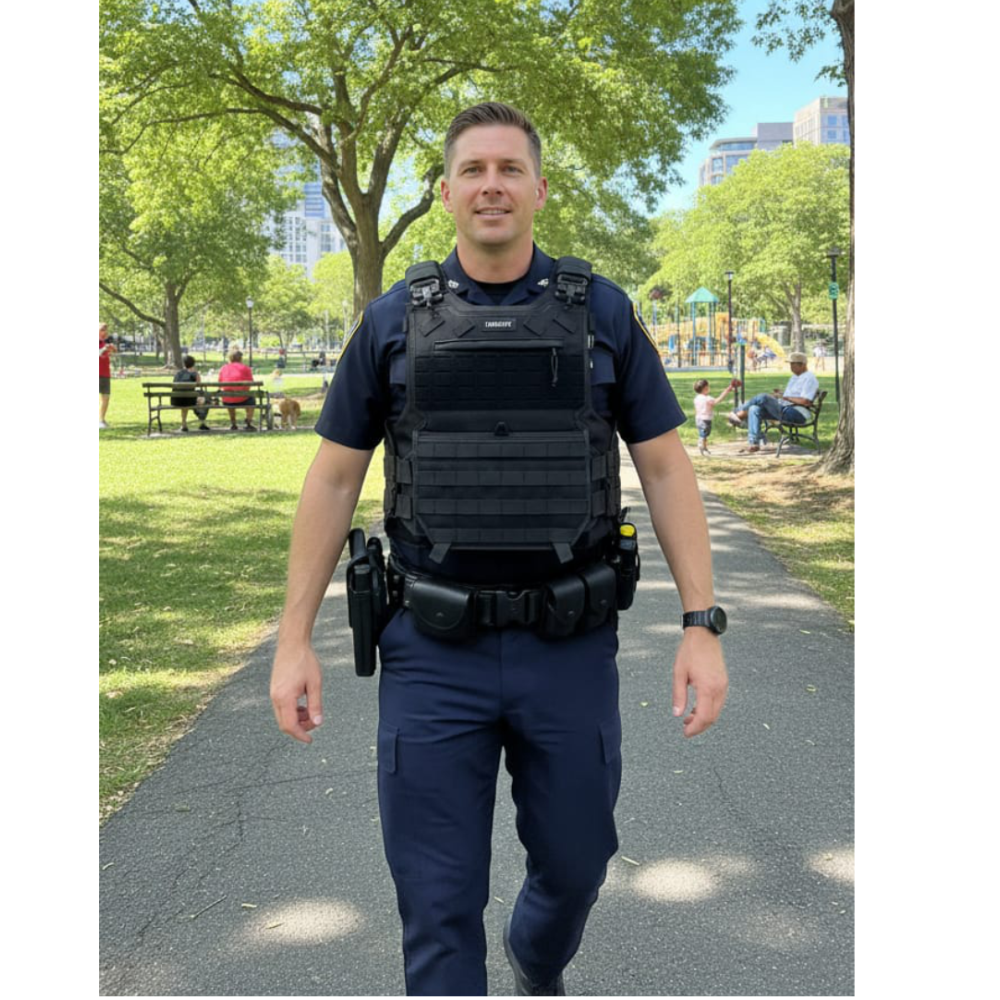 CAPA DE COLETE COMANFY® COMBAT IIIA - PRETO