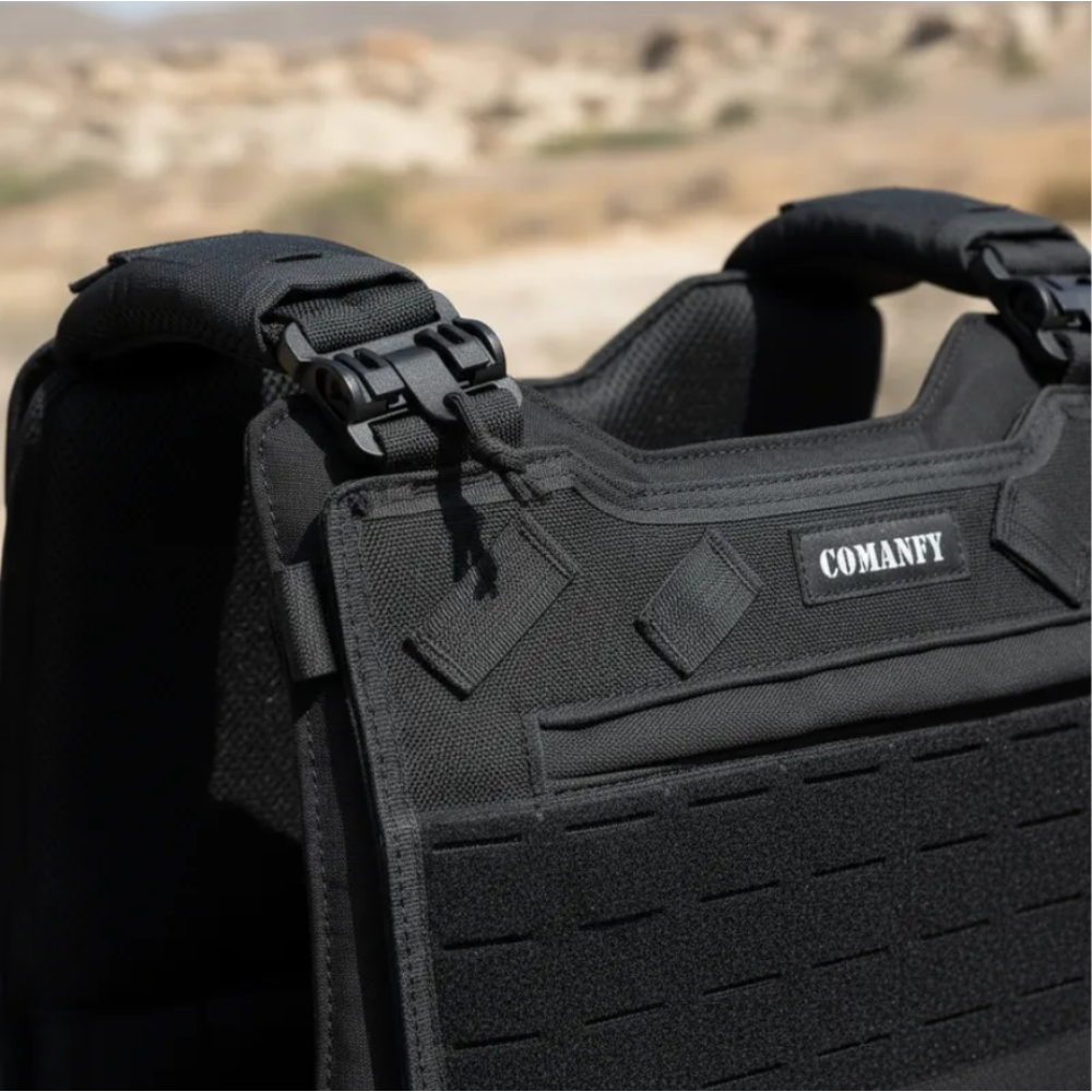 CAPA DE COLETE COMANFY® COMBAT IIIA - PRETO