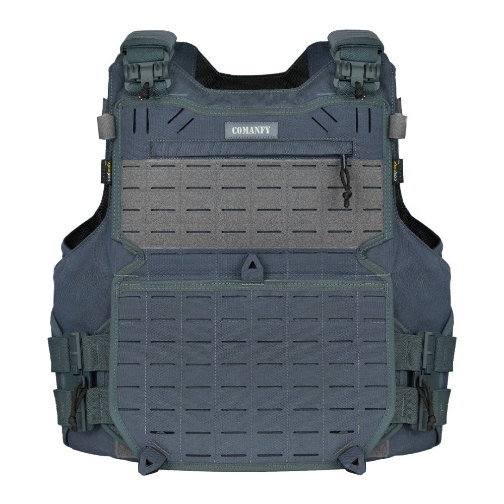 CAPA DE COLETE COMANFY® GLADIADOR LASER CUT - CINZA BANDEIRANTE