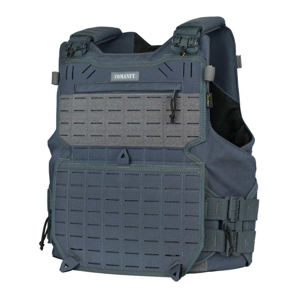 CAPA DE COLETE COMANFY® GLADIADOR LASER CUT - CINZA BANDEIRANTE