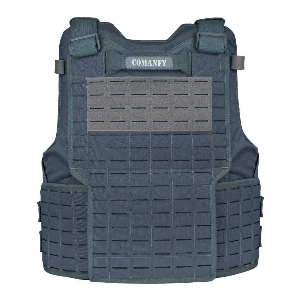 CAPA DE COLETE COMANFY® GLADIADOR LASER CUT - CINZA BANDEIRANTE