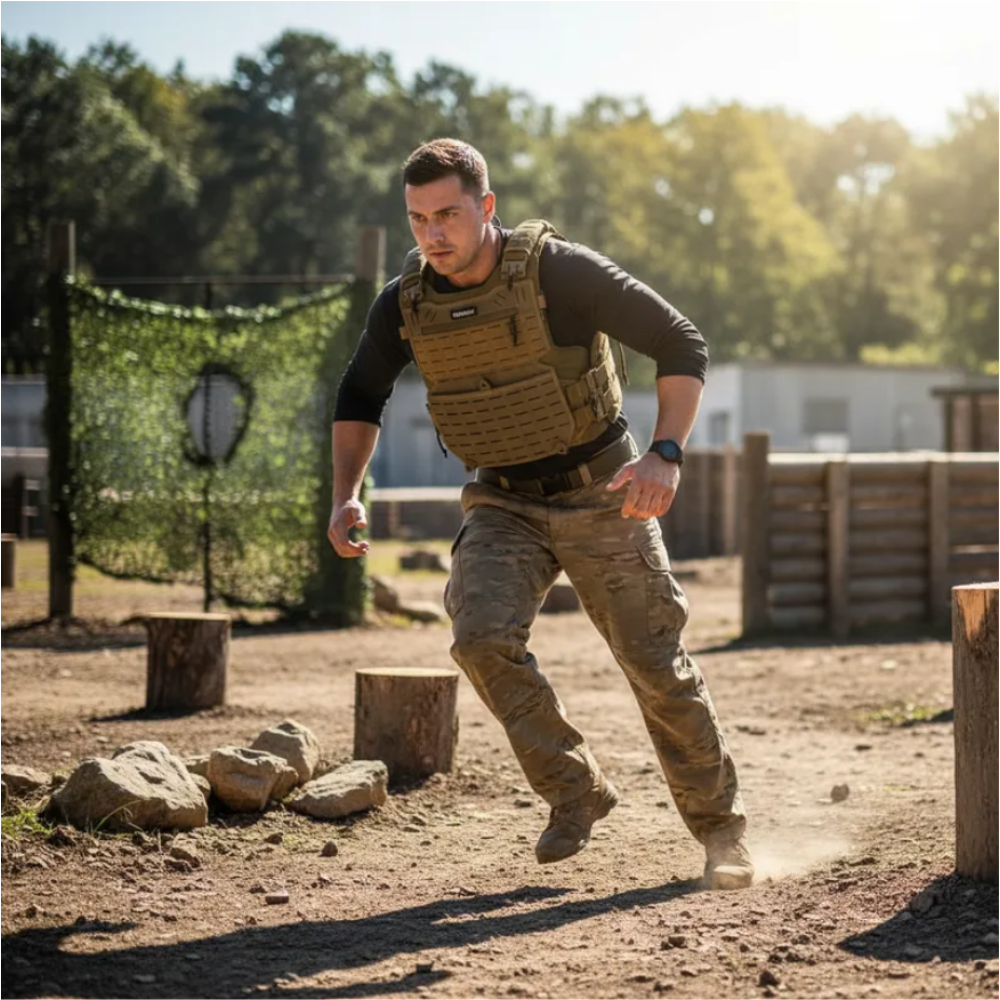 CAPA DE COLETE COMANFY® GLADIADOR LASER CUT - COYOTE