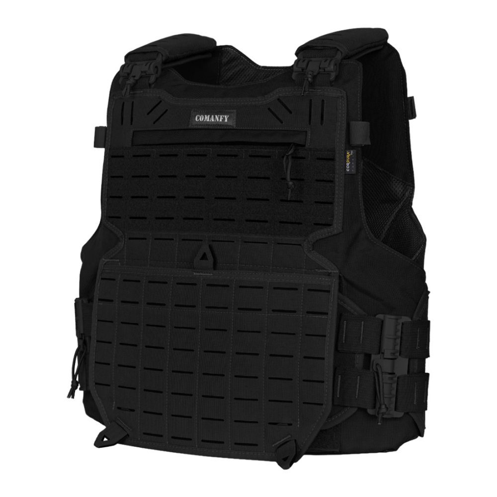 CAPA DE COLETE COMANFY® GLADIADOR LASER CUT - PRETO CAPA DE COLETE COMANFY® GLADIADOR LASER CUT - PRETO
