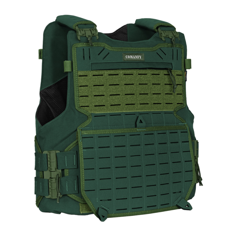 CAPA DE COLETE COMANFY® GLADIADOR LASER CUT - VERDE MILITAR CAPA DE COLETE COMANFY® GLADIADOR LASER CUT - VERDE MILITAR