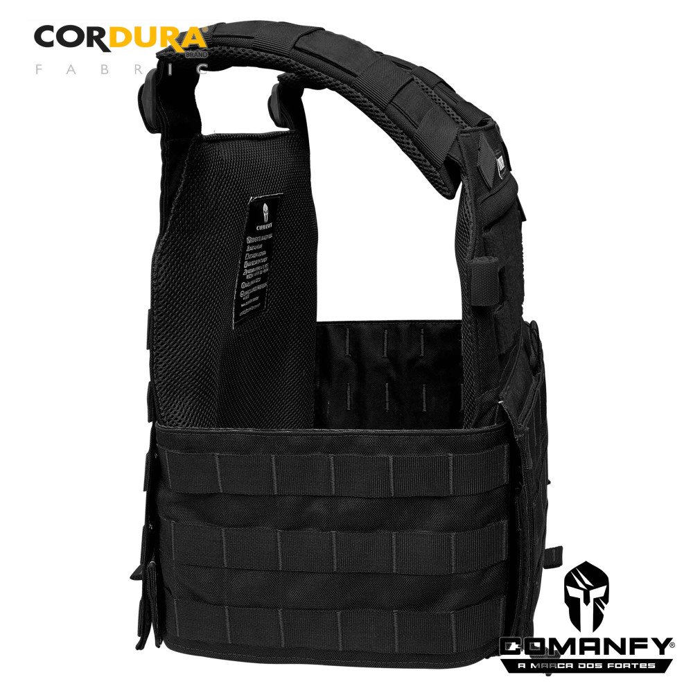 CAPA DE COLETE COMANFY® PLATE CARRIER - PRETO CAPA DE COLETE COMANFY® PLATE CARRIER - PRETO