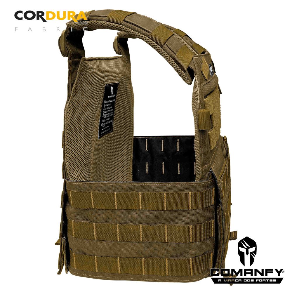 CAPA DE COLETE COMANFY® PLATE CARRIER - COYOTE CAPA DE COLETE COMANFY® PLATE CARRIER - COYOTE