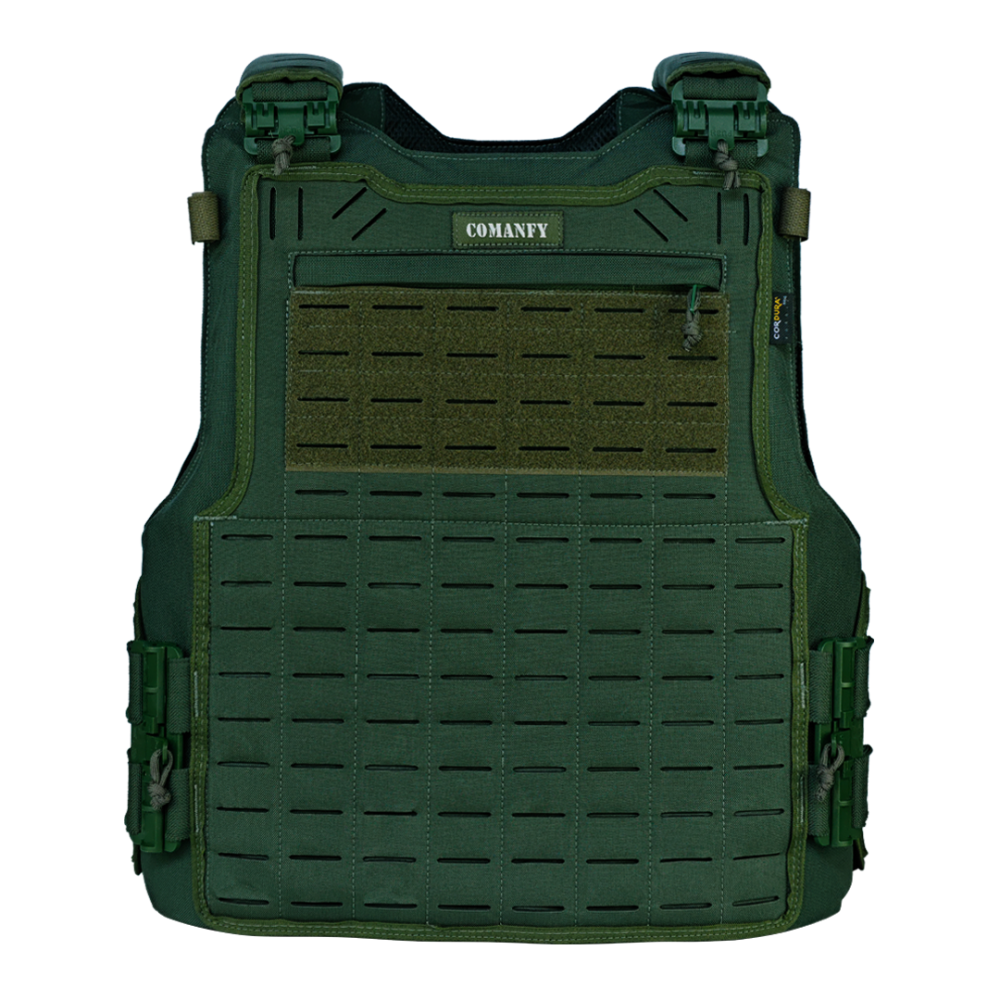 CAPA DE COLETE COMANFY® SPARTA LASER CUT - VERDE MILITAR CAPA DE COLETE COMANFY® SPARTA LASER CUT - VERDE MILITAR