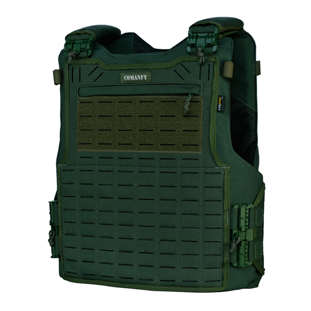 CAPA DE COLETE COMANFY® SPARTA LASER CUT - VERDE MILITAR CAPA DE COLETE COMANFY® SPARTA LASER CUT - VERDE MILITAR