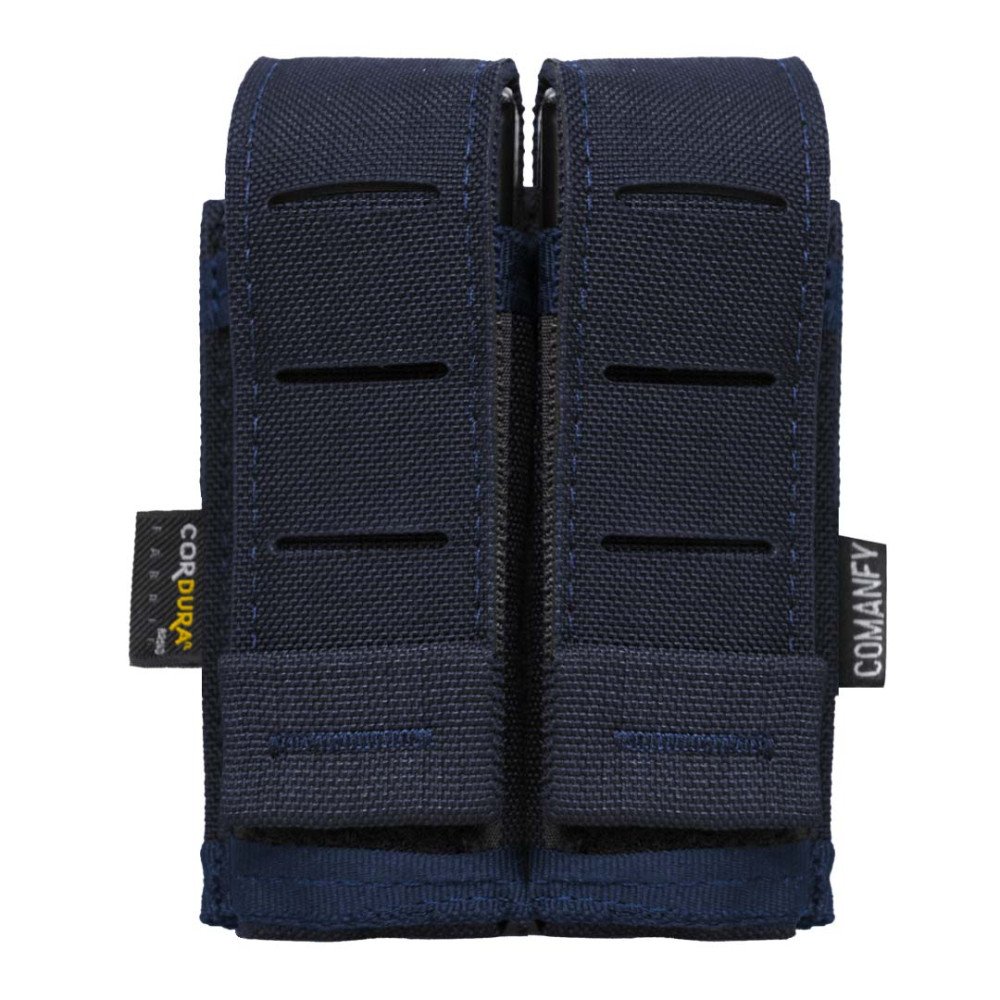 PORTA CARREGADOR DE PISTOLA DUPLO LASER CUT - DARK NAVY