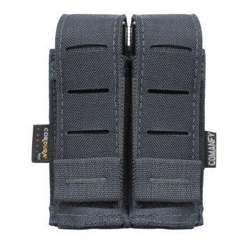 PORTA CARREGADOR DE PISTOLA DUPLO LASER CUT - CINZA PMESP