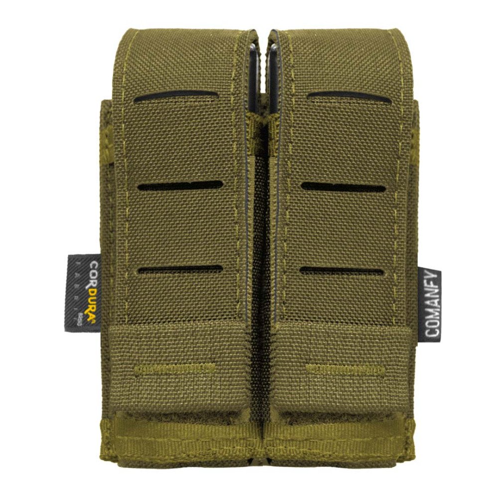 PORTA CARREGADOR DE PISTOLA DUPLO LASER CUT - COYOTE