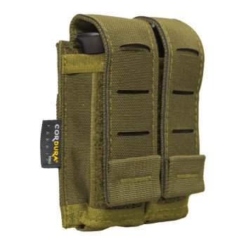 PORTA CARREGADOR DE PISTOLA DUPLO LASER CUT - COYOTE