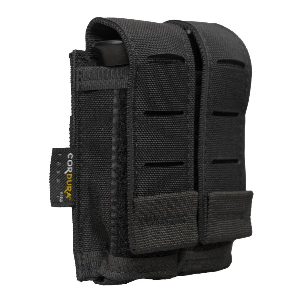 PORTA CARREGADOR DE PISTOLA DUPLO LASER CUT - PRETO