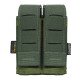 PORTA CARREGADOR DE PISTOLA DUPLO LASER CUT - VERDE MILITAR