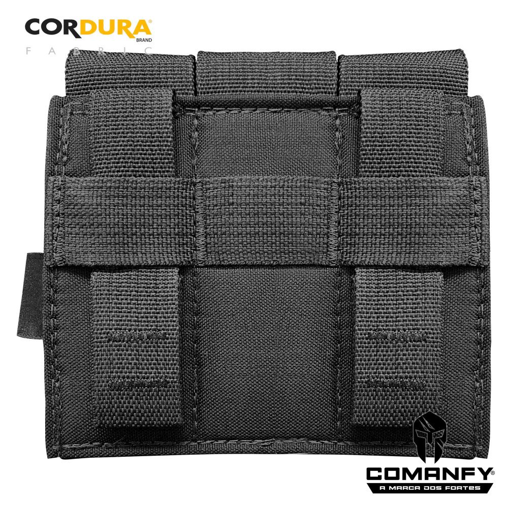 PORTA CARREGADOR DE PISTOLA TRIPLO- PRETO PORTA CARREGADOR DE PISTOLA TRIPLO- PRETO