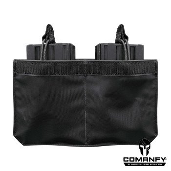 PORTA CARREGADOR FZ 7.62 DUPLO CANGURU - FITA DETALHE PRETO PORTA CARREGADOR FZ 7.62 DUPLO CANGURU - FITA DETALHE PRETO