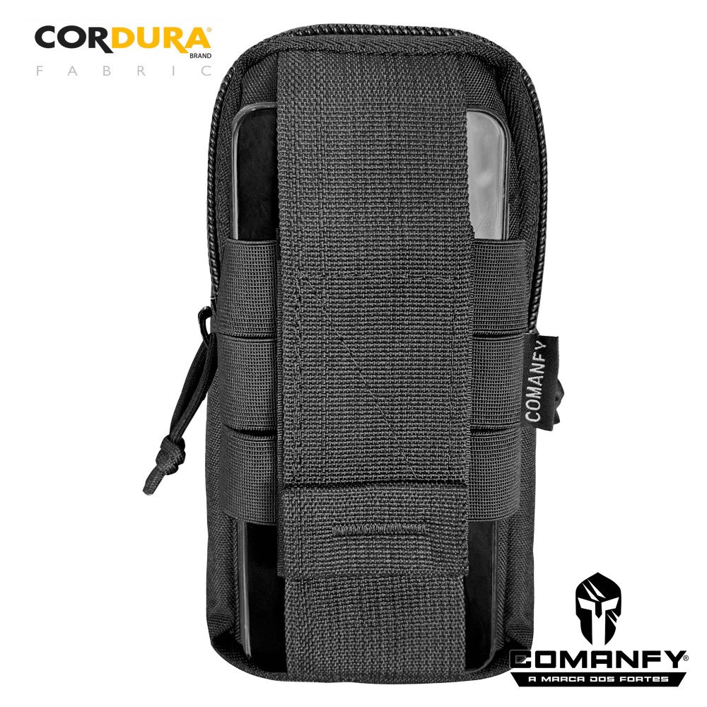 BOLSO COM PORTA CELULAR MULTI MISSÃO - PRETO BOLSO COM PORTA CELULAR MULTI MISSÃO - PRETO