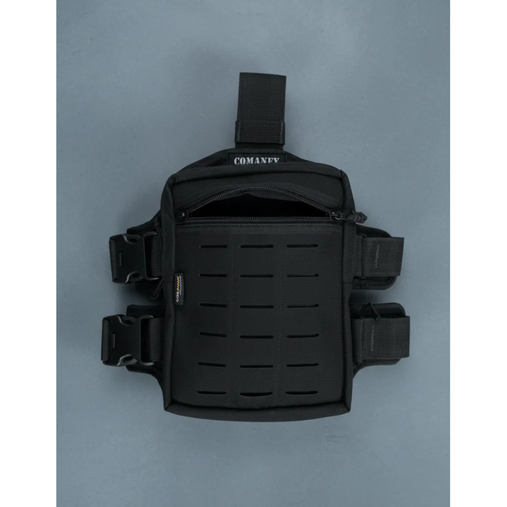 BORNAL DE PERNA COMANFY® TR02 LASER CUT - PRETO