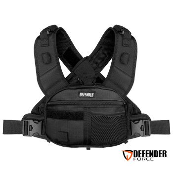 BOLSA DE PEITO DEFENDER BLACK SAQUE RÁPIDO - PRETO