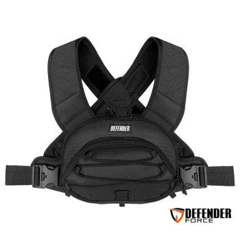 BOLSA DE PEITO DEFENDER NEGRA SAQUE RÁPIDO - PRETO