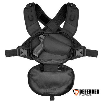 BOLSA DE PEITO DEFENDER NEGRA SAQUE RÁPIDO - PRETO BOLSA DE PEITO DEFENDER NEGRA SAQUE RÁPIDO - PRETO
