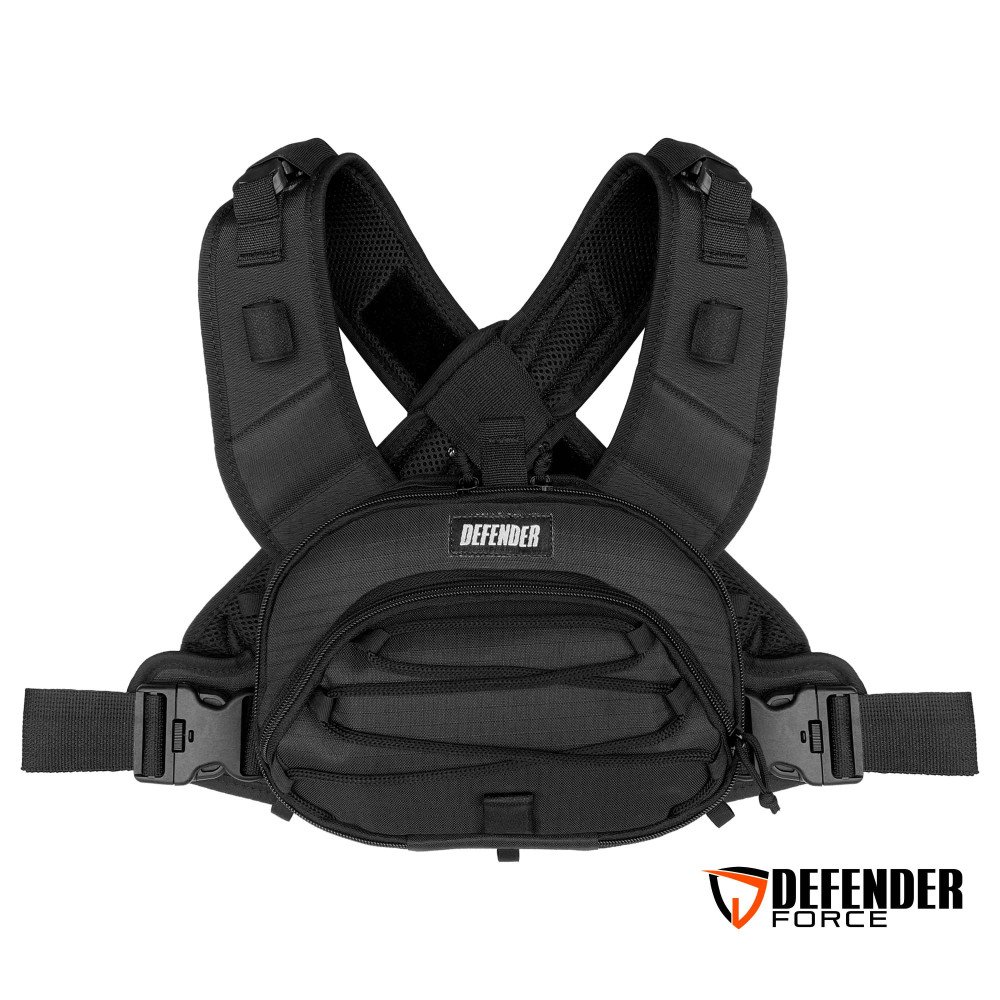 BOLSA DE PEITO DEFENDER NEGRA SAQUE RÁPIDO - PRETO BOLSA DE PEITO DEFENDER NEGRA SAQUE RÁPIDO - PRETO