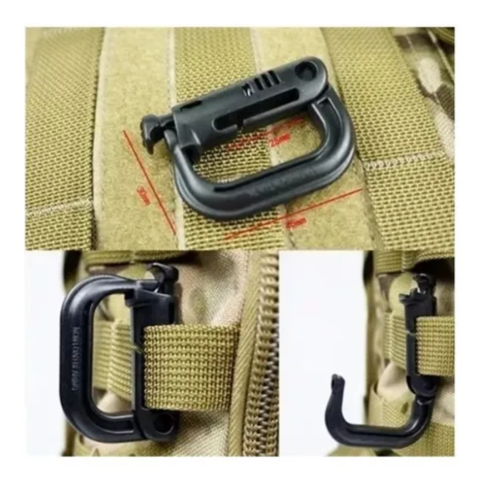 MOSQUETÃO EM POLÍMERO - PRETO MOSQUETÃO EM POLÍMERO - PRETO