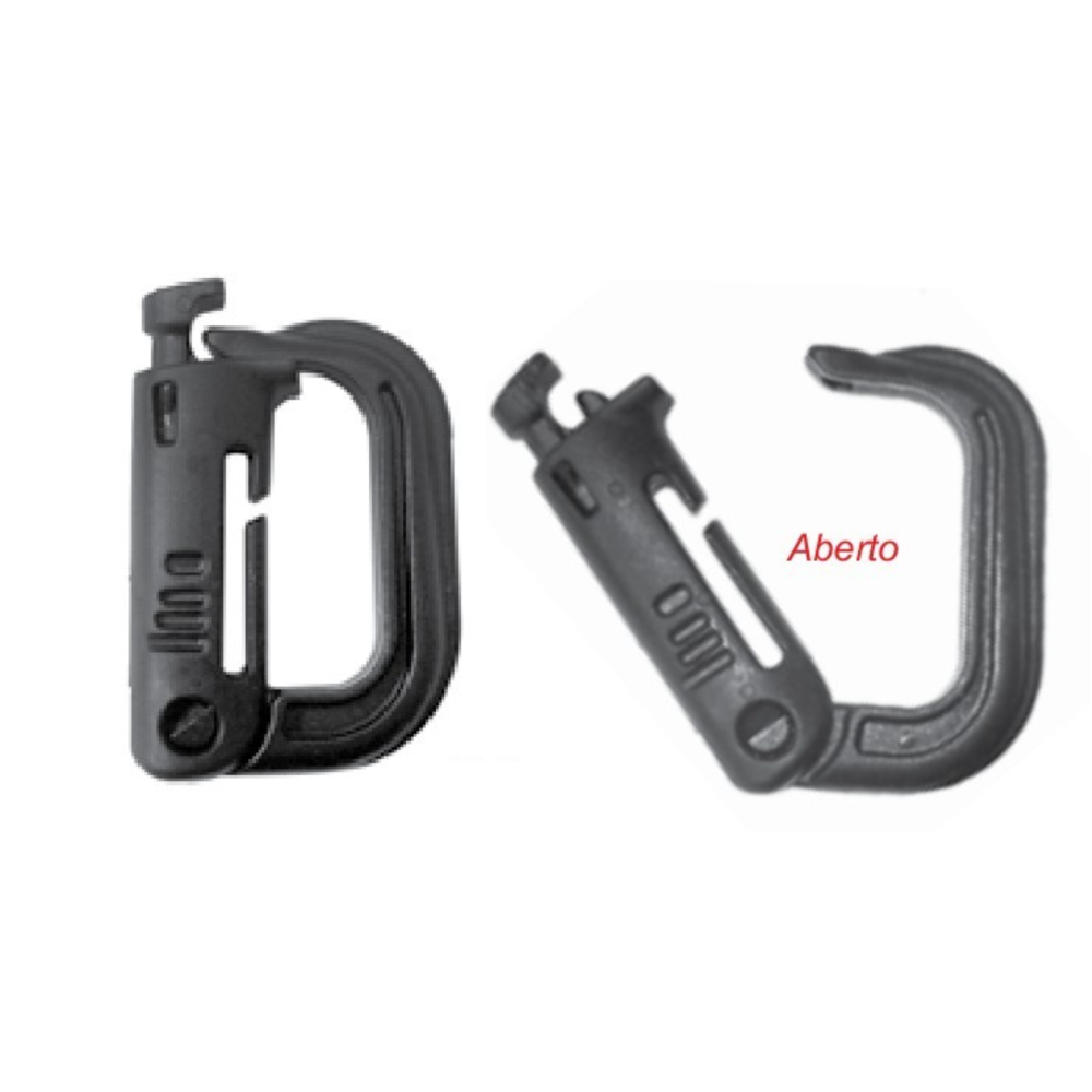 MOSQUETÃO EM POLÍMERO - PRETO MOSQUETÃO EM POLÍMERO - PRETO