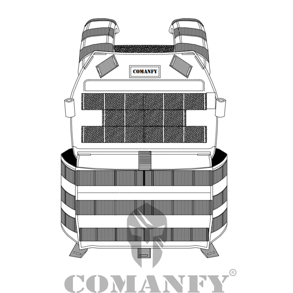 CAPA DE COLETE COMANFY® PLATE CARRIER - DARK NAVY CAPA DE COLETE COMANFY® PLATE CARRIER - DARK NAVY